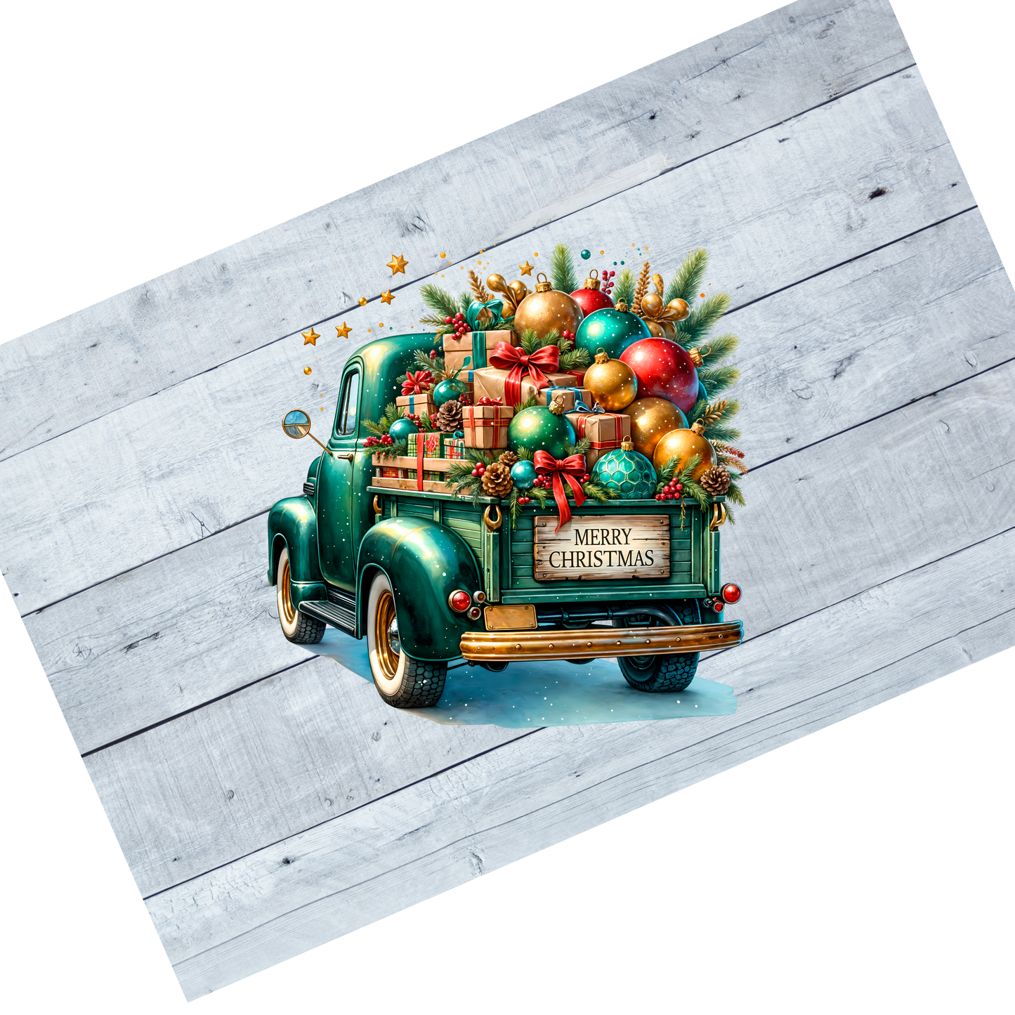 Christmas truck - Green Ornaments