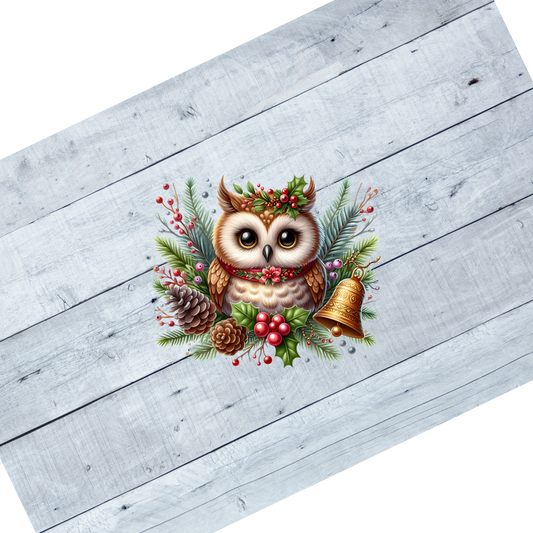 Owl- Bells, fir and pine cones