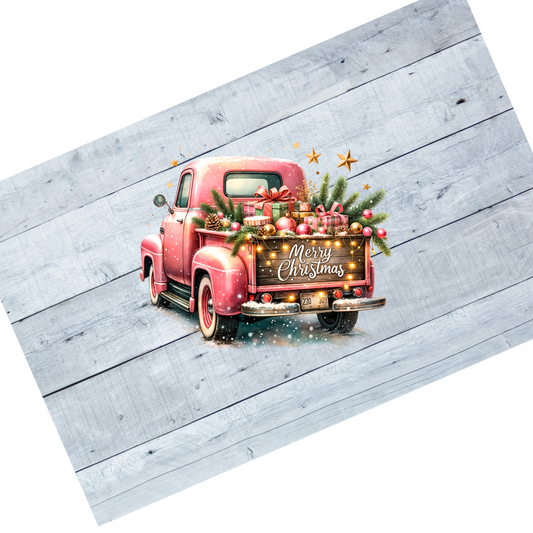 Christmas truck - Pink Spruce