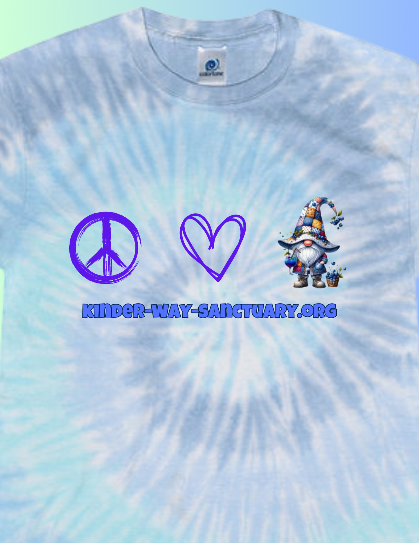 KWBFS- Tie Dye Peace Love and Blueberry- Kids