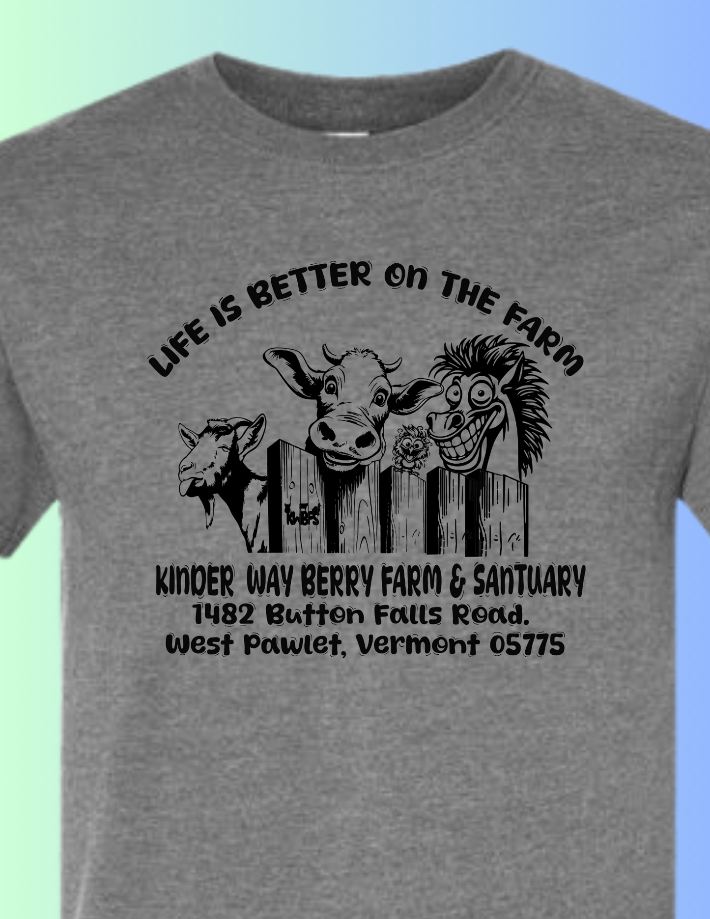 KWBFS- Dark Gray- Life is better on the Farm- babies and toddlers